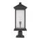 Z-Lite Portland 1 Light Outdoor Pier Mounted Fixture, Oil Rubbed Bronze And Clear Seedy 531PHBXLR-533PM-ORB - alternate 2